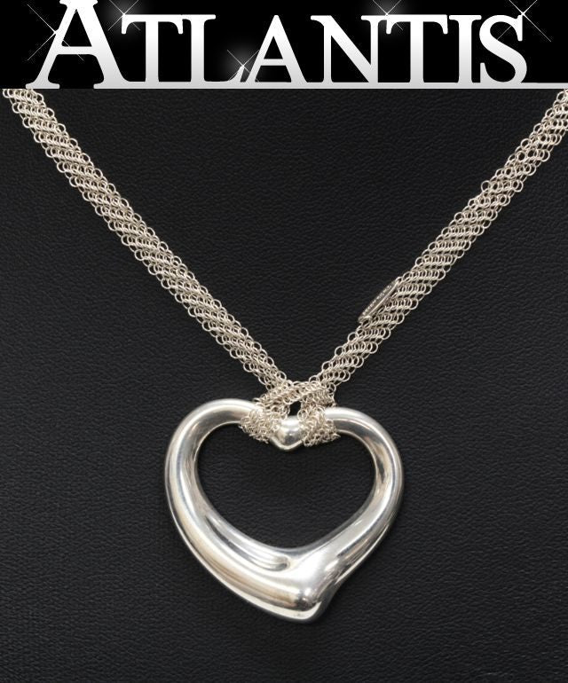 TIFFANY XL Mesh Chain Open SV925 Necklace Size ONE SIZE