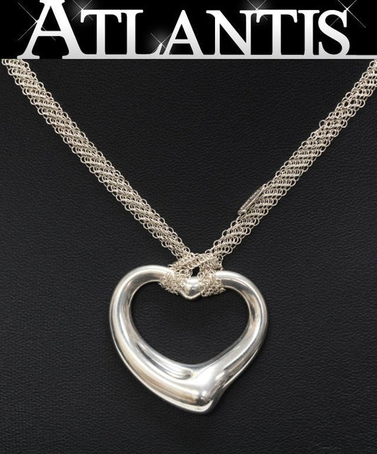 TIFFANY XL Mesh Chain Open SV925 Necklace Size ONE SIZE