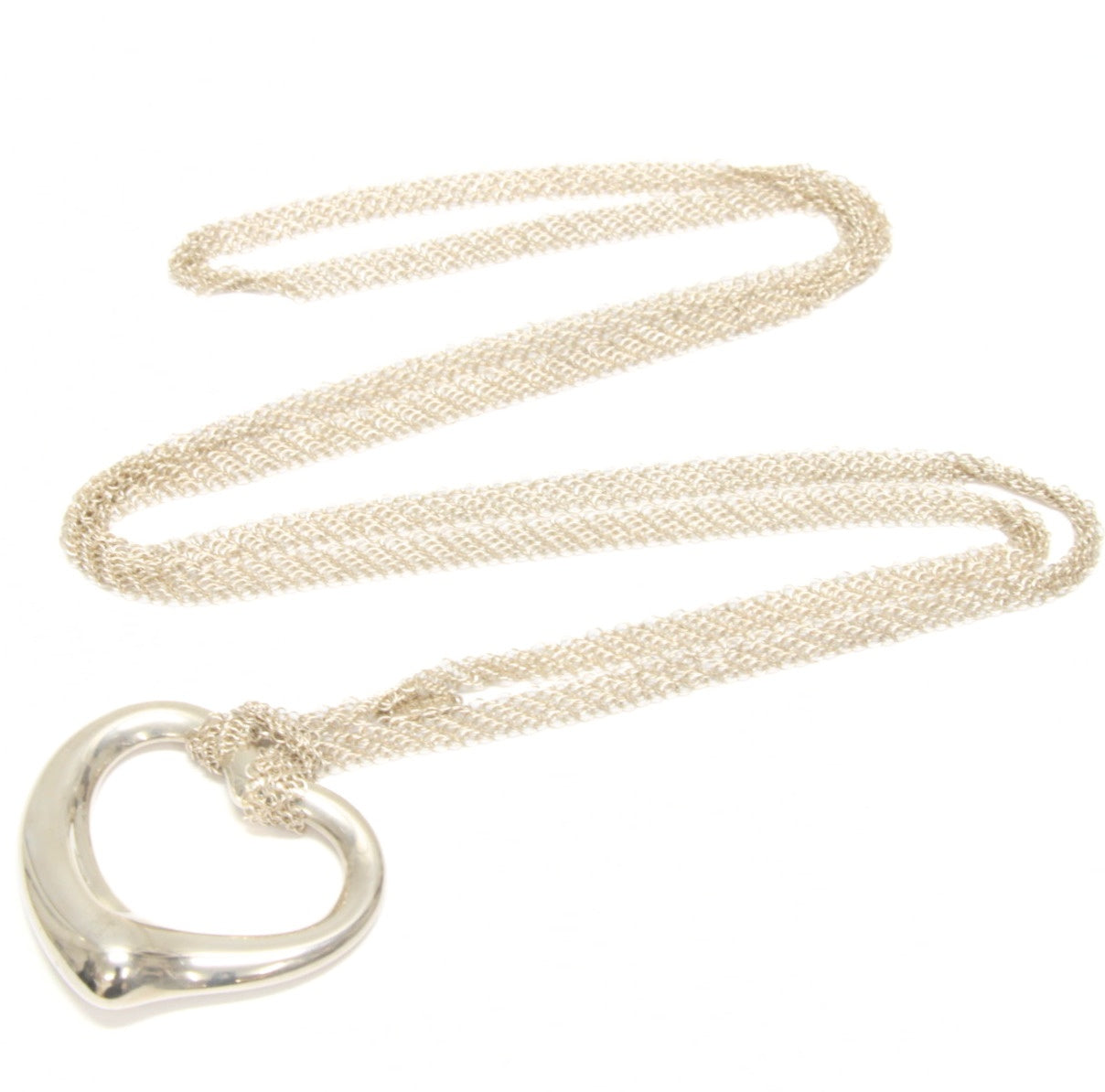 TIFFANY XL Mesh Chain Open SV925 Necklace Size ONE SIZE