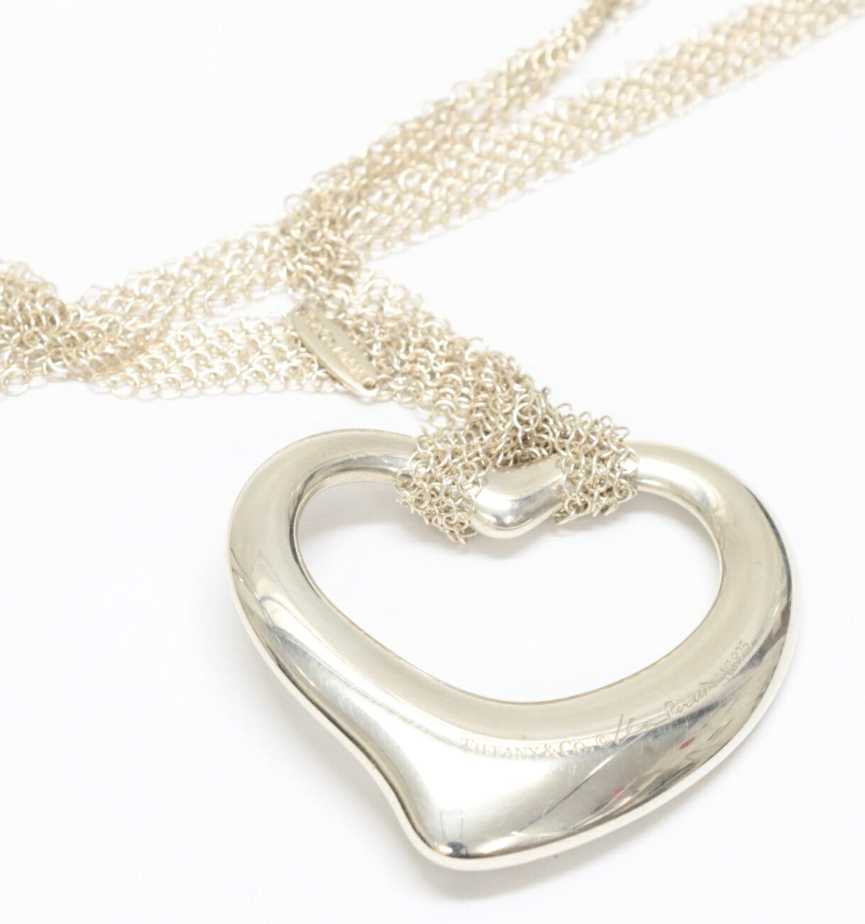 TIFFANY XL Mesh Chain Open SV925 Necklace Size ONE SIZE