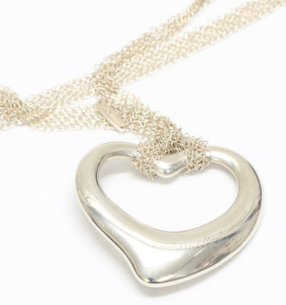 TIFFANY XL Mesh Chain Open SV925 Necklace Size ONE SIZE