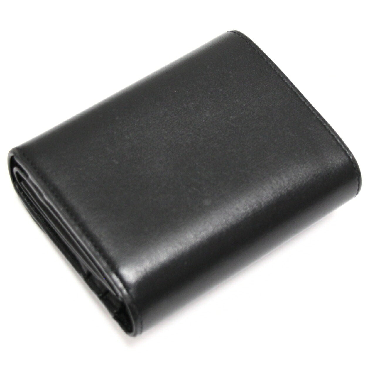 CELINE Triomphe Small Calf Wallet Black Size ONE SIZE