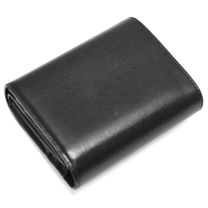CELINE Triomphe Small Calf Wallet Black Size ONE SIZE