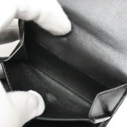 CELINE Triomphe Small Calf Wallet Black Size ONE SIZE