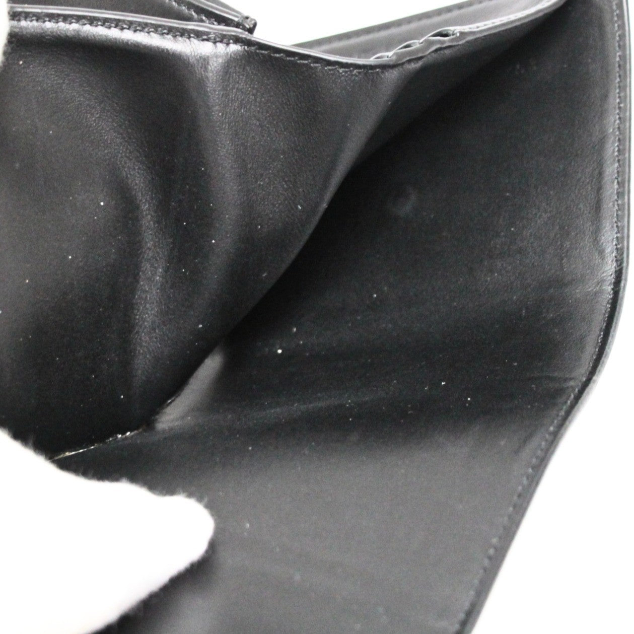 CELINE Triomphe Small Calf Wallet Black Size ONE SIZE