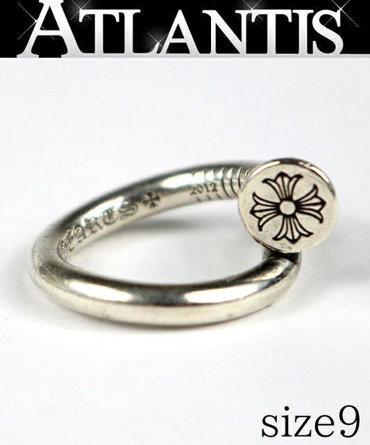 CHROME HEARTS CH Plus Flat Nail SV925 Ring Size US 5