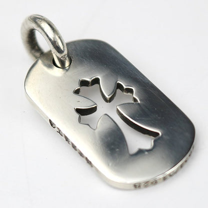 CHROME HEARTS Small Cutout Cross Tag Pendant Size ONE SIZE