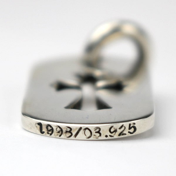 CHROME HEARTS Small Cutout Cross Tag Pendant Size ONE SIZE