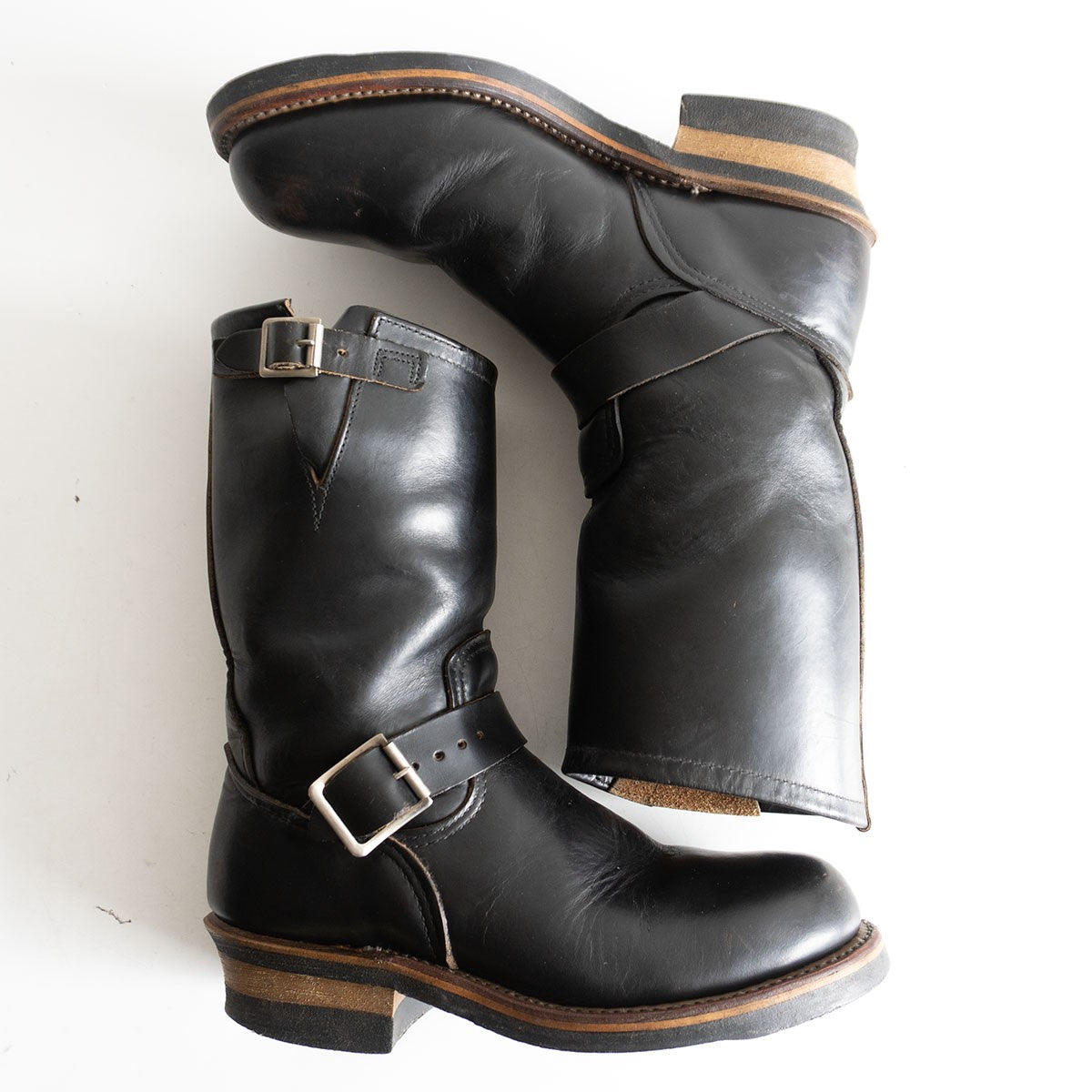 REDWING PT91 2268 Teacore Black Engineer Boots Size 6.5