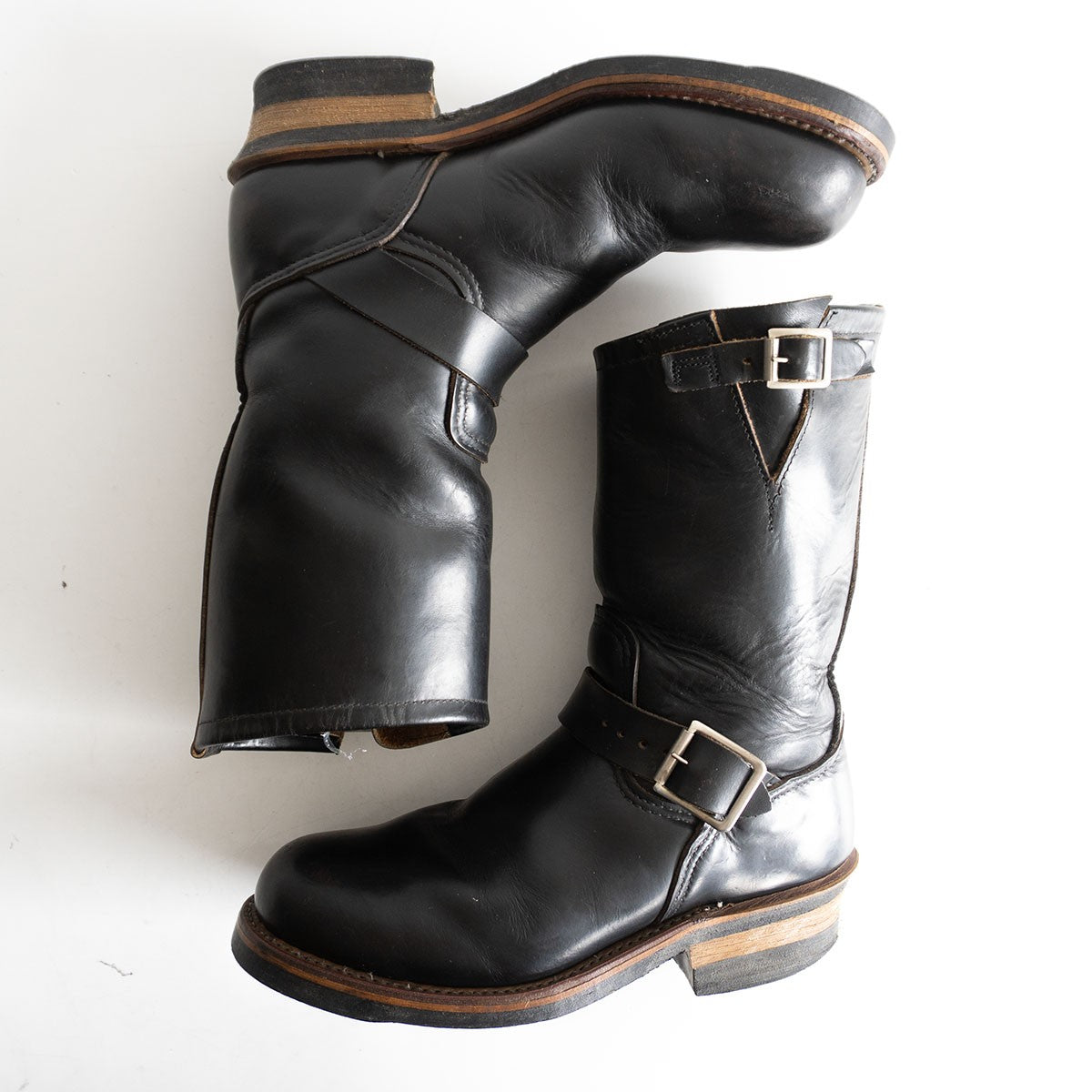 REDWING PT91 2268 Teacore Black Engineer Boots Size 6.5