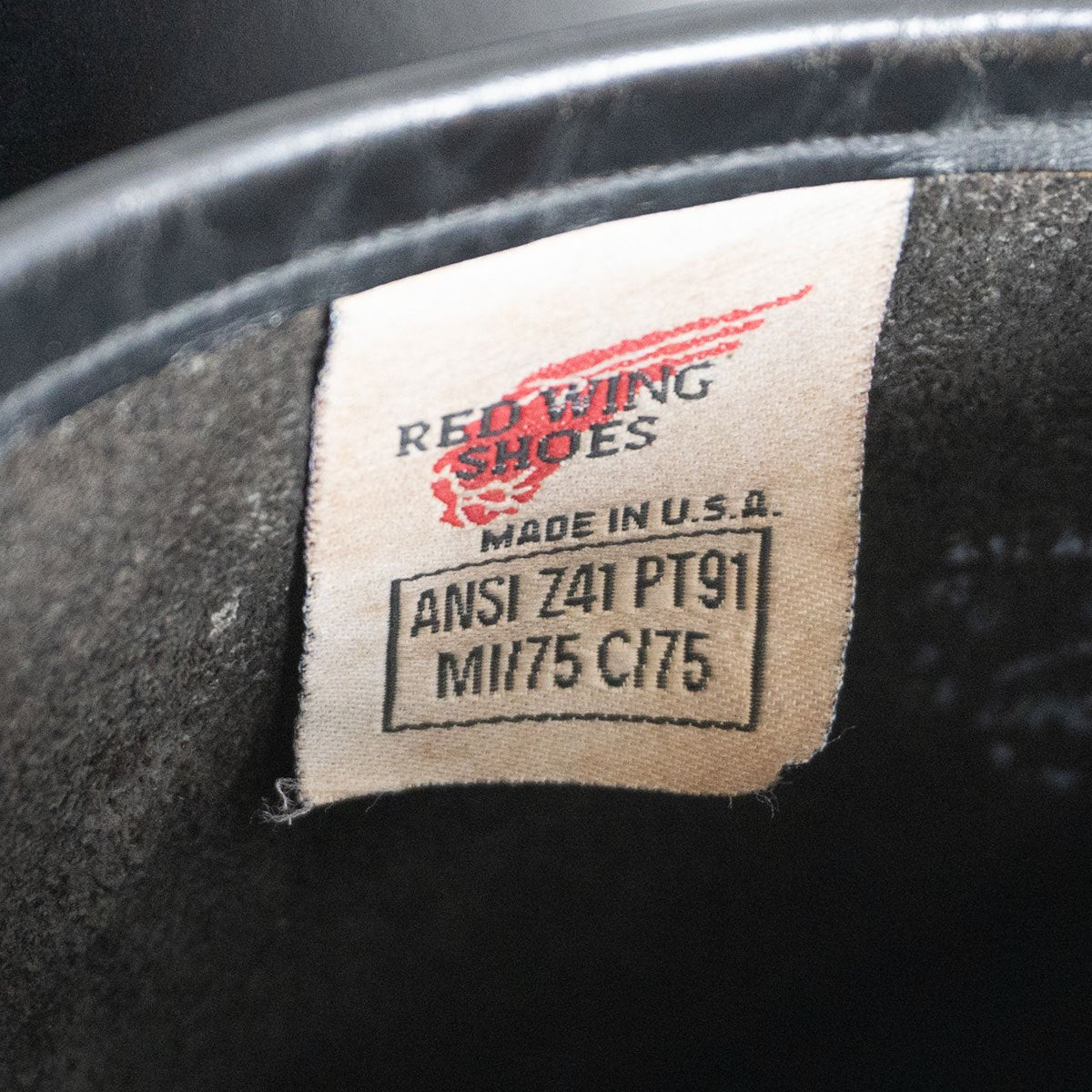 REDWING PT91 2268 Teacore Black Engineer Boots Size 6.5