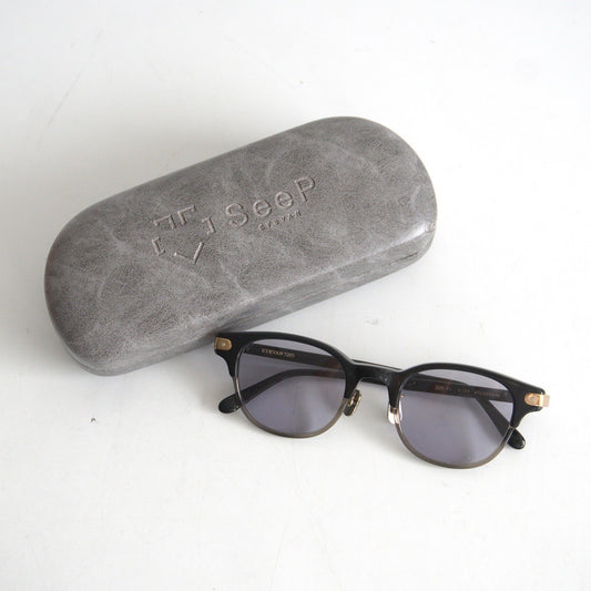 Eyevan 7285 308 Titanium Eyeglasses Sunglass Black Size 47□22-140