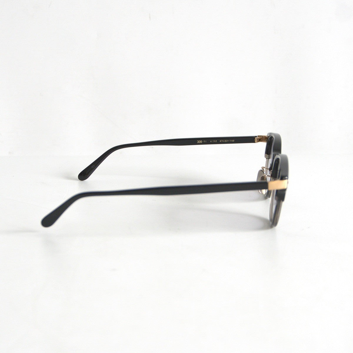 Eyevan 7285 308 Titanium Eyeglasses Sunglass Black Size 47□22-140