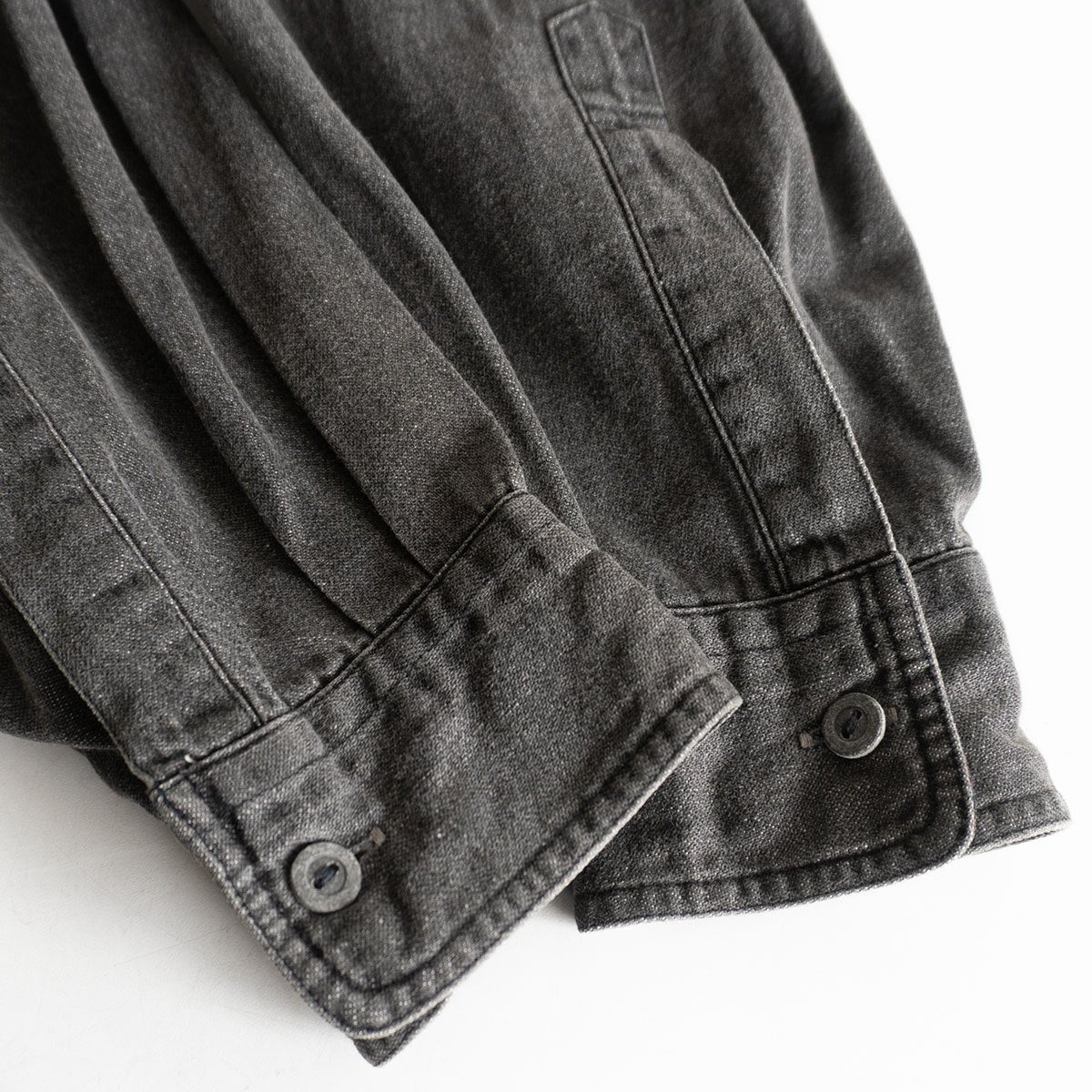 Comme des Garcons Paneled black denim shirt Size XL