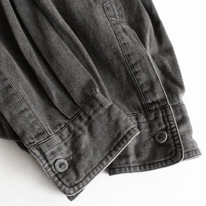 Comme des Garcons Paneled black denim shirt Size XL