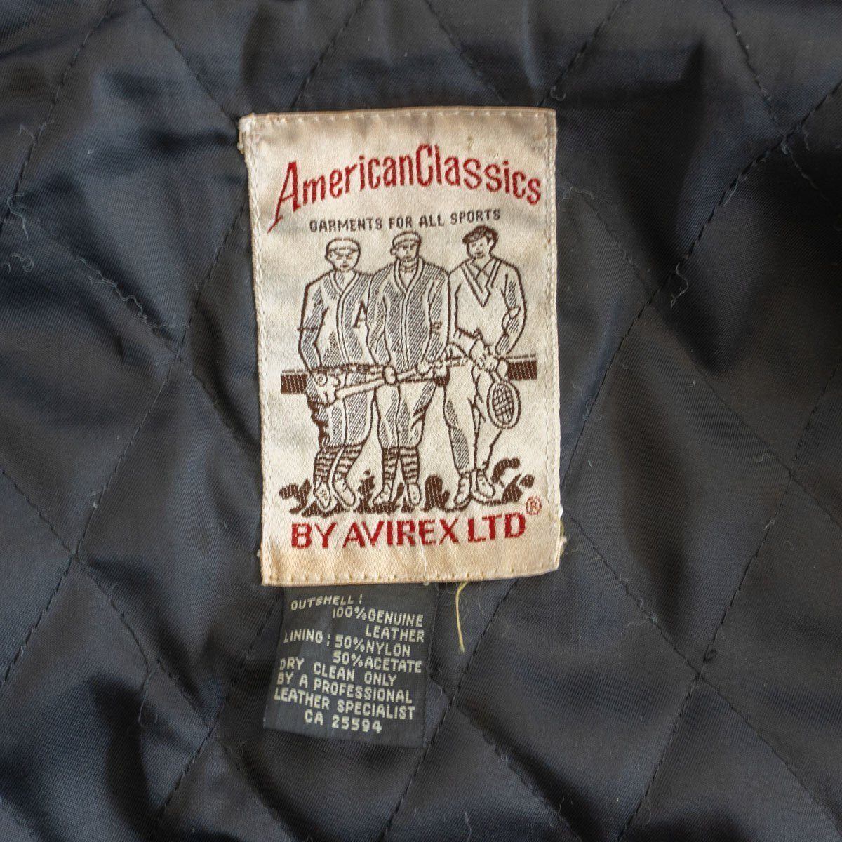 Avirex Leather varsity jacket Size XL