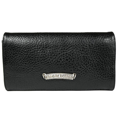 CHROME HEARTS Judy Leather SV925 Wallet Black Size ONE SIZE