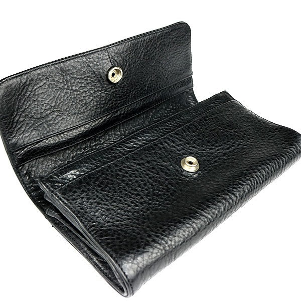 CHROME HEARTS Judy Leather SV925 Wallet Black Size ONE SIZE