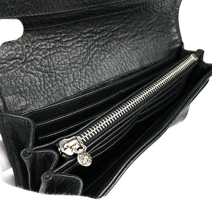 CHROME HEARTS Judy Leather SV925 Wallet Black Size ONE SIZE