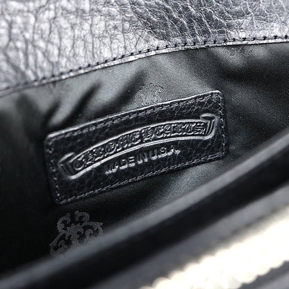 CHROME HEARTS Judy Leather SV925 Wallet Black Size ONE SIZE