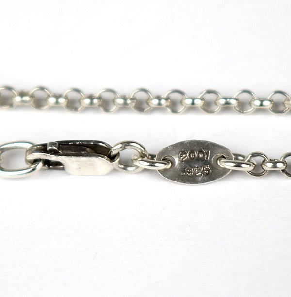 CHROME HEARTS Roll Chain Necklace Silver 18" Size ONE SIZE