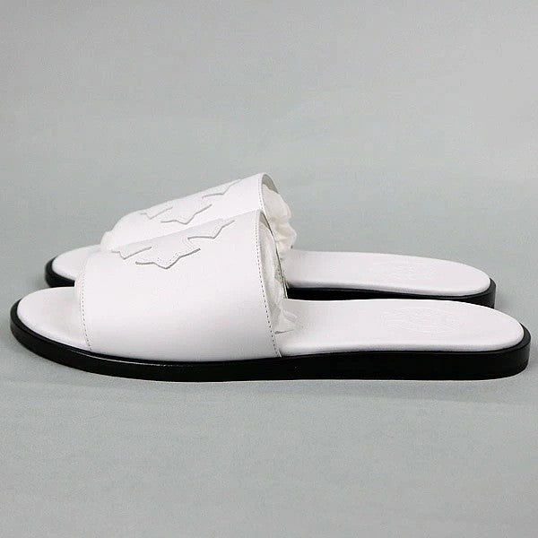 CHROME HEARTS Slide CH Plus Patch Sandals White Size EU 41