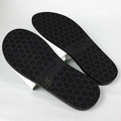 CHROME HEARTS Slide CH Plus Patch Sandals White Size EU 41