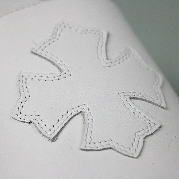 CHROME HEARTS Slide CH Plus Patch Sandals White Size EU 41