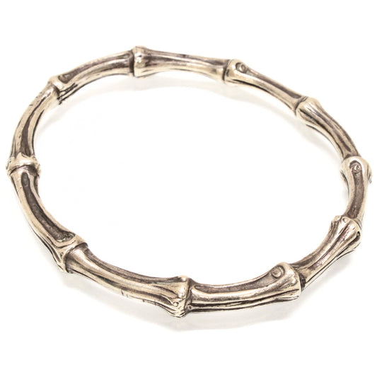 TIFFANY&CO Bamboo SV925 Silver Bangle Size ONE SIZE