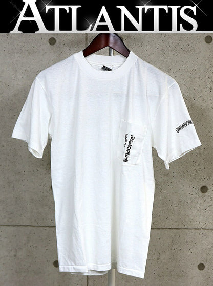 CHROME HEARTS Old Scroll Label Print T-Shirt White Size M