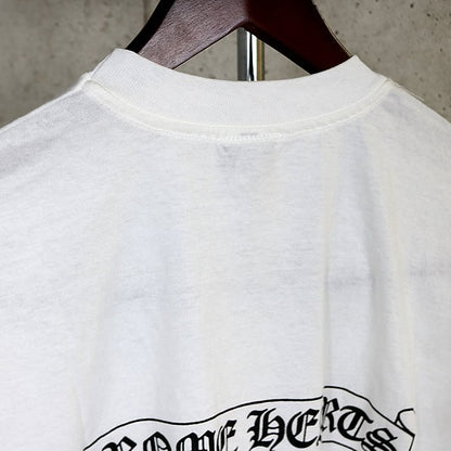 CHROME HEARTS Old Scroll Label Print T-Shirt White Size M