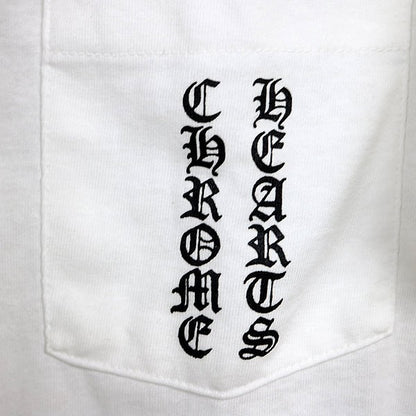 CHROME HEARTS Old Scroll Label Print T-Shirt White Size M