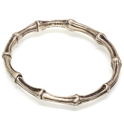 TIFFANY Bamboo SV925 Silver Bangle Size ONE SIZE