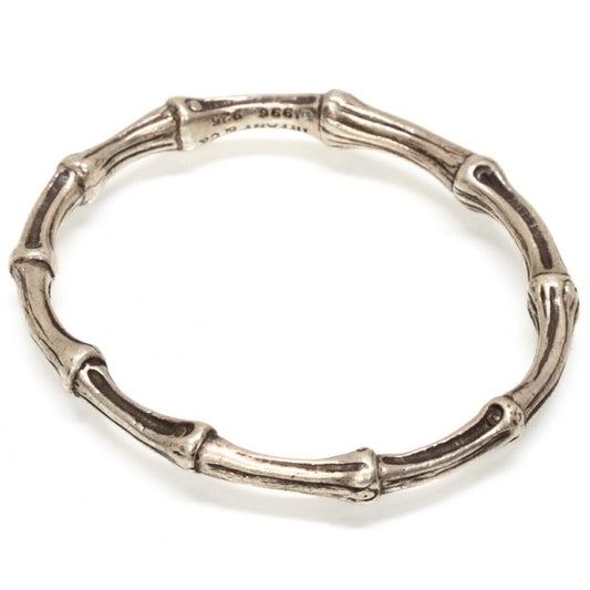 TIFFANY Bamboo SV925 Silver Bangle Size ONE SIZE