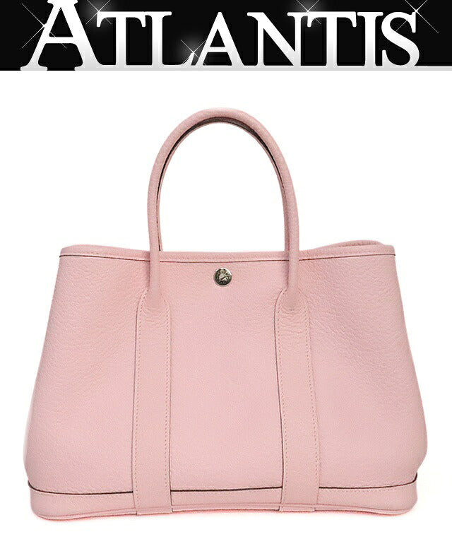 HERMES Garden Party TPM Rose Sakura Handbag Size ONE SIZE