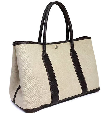 Hermès Garden Party PM Toile H Tote Bag Marron Size ONE SIZE
