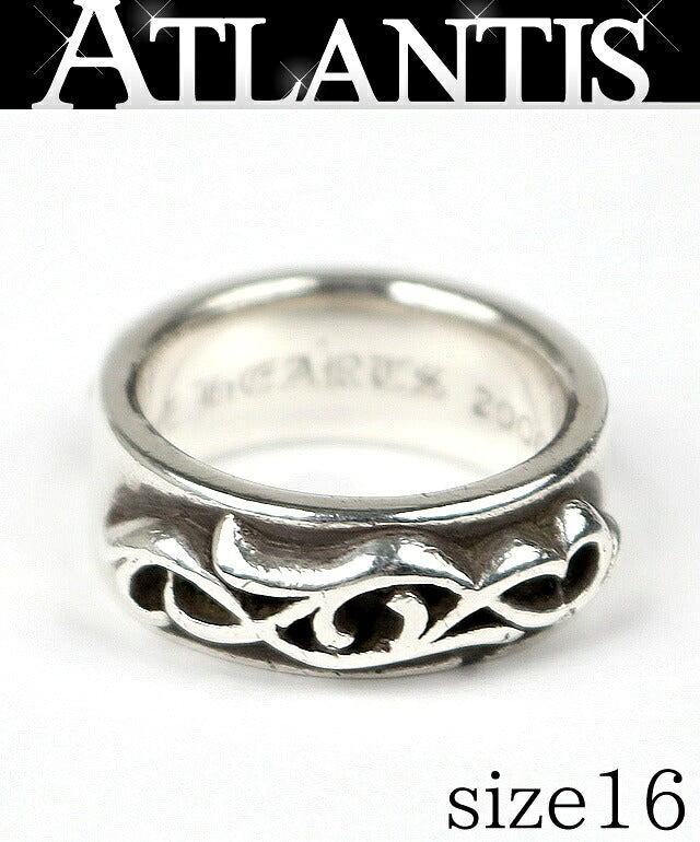 CHROME HEARTS Double Vine Silver Ring Silver Size ONE SIZE