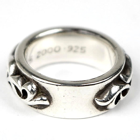 CHROME HEARTS Double Vine Silver Ring Silver Size ONE SIZE