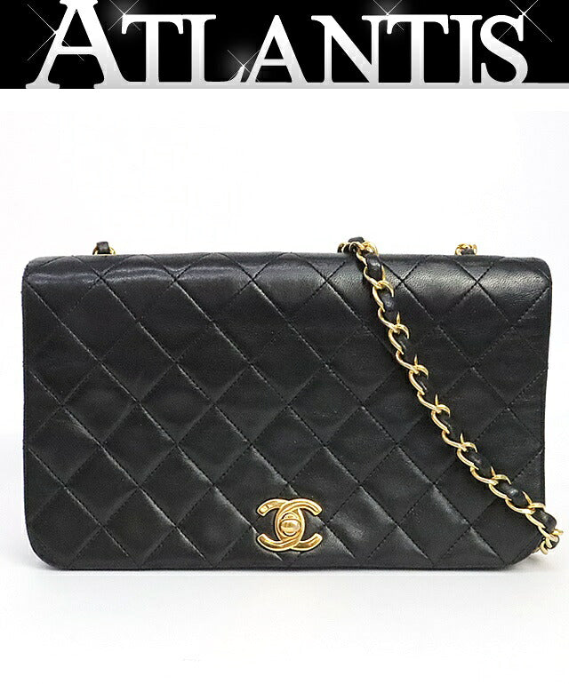 CHANEL Full Flap Matelasse 23 Bag Black Size ONE SIZE