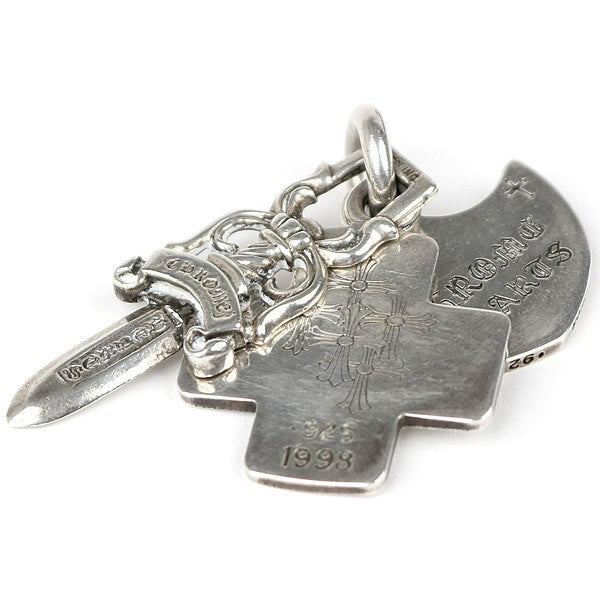 CHROME HEARTS Old Three Trinkets Silver Charm Size ONE SIZE