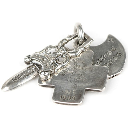 CHROME HEARTS Old Three Trinkets Silver Charm Size ONE SIZE