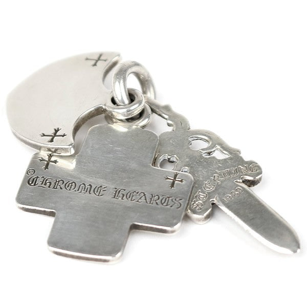 CHROME HEARTS Old Three Trinkets Silver Charm Size ONE SIZE