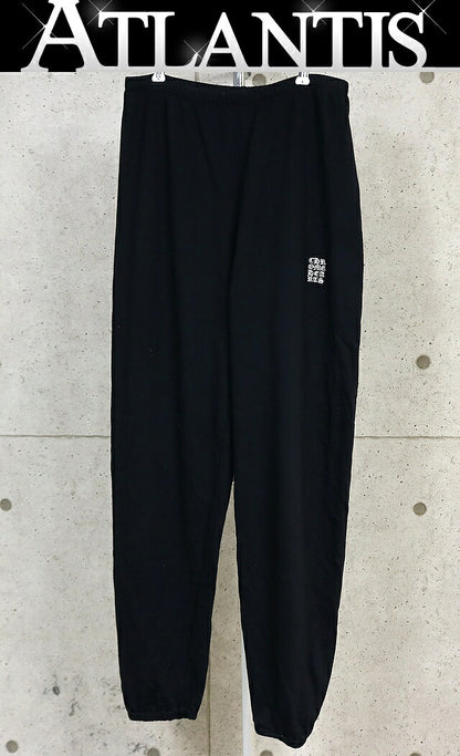 CHROME HEARTS Y NOT Embroidered Sweatpants Black Size M