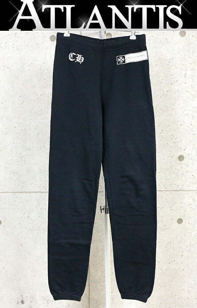CHROME HEARTS CH Plus Logo Cotton Sweatpants Black Size S