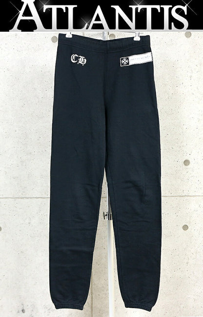 CHROME HEARTS CH Plus Logo Cotton Sweatpants Black Size S