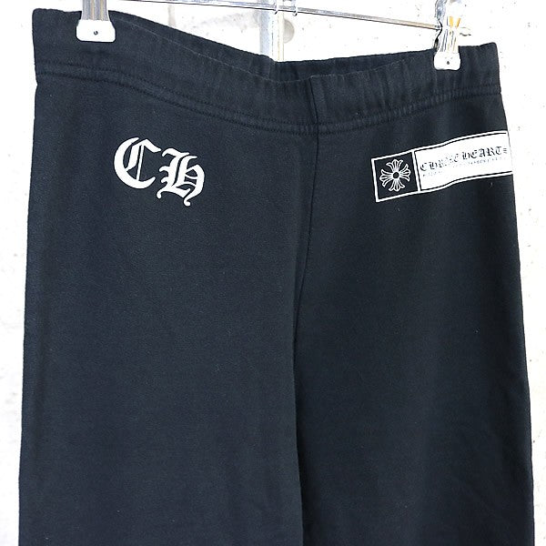 CHROME HEARTS CH Plus Logo Cotton Sweatpants Black Size S