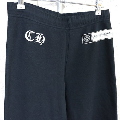 CHROME HEARTS CH Plus Logo Cotton Sweatpants Black Size S