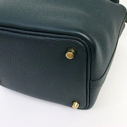 HERMES Picotin Lock PM Taurillon Vert Cypres Handbag Size ONE SIZE