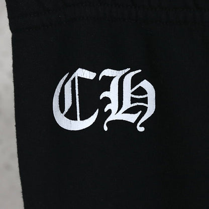 CHROME HEARTS Framed Cross Cotton Sweatpants Black Size XS