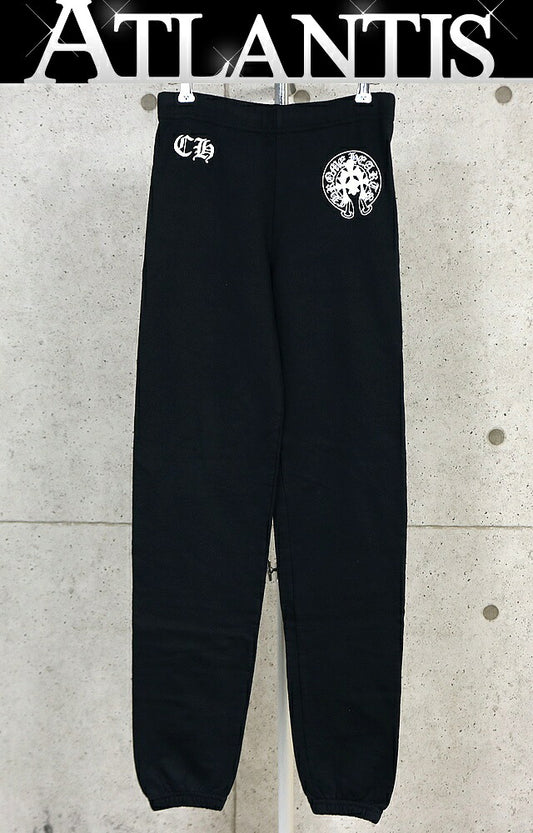 CHROME HEARTS Cemetery Cross Sweatpants Black Size S